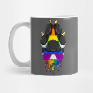 LGBTQ+ Ally paw Mug